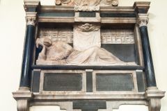 17th century memorial in the church