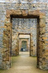 Bolsover Castle, Inside the roofless Terrace Range