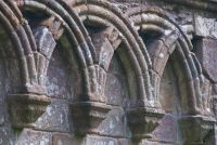 False arcading in the abbey church