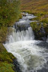 Waterfall on the trail to the caves