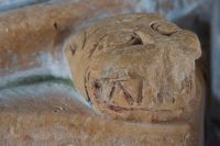 Carved serpent face 2