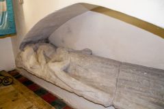 Bosherston, St Michael and All Angels, Dowager Duchess of Buckingham effigy