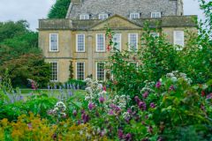 The manor house from the raised walk