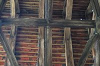 North porch timber roof
