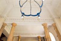 Boynton, St Andrew's Church, Georgian ceiling and columns