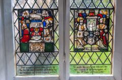 Armorial glass panels