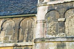Blind arcading decoration on the exterior