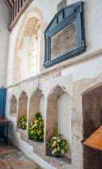 The 14th century triple sedilia