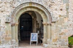 The Romanesque south porch
