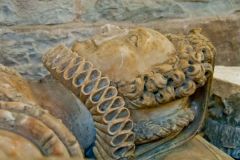 17th century alabaster tomb effigy