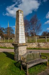 Bredon, Unusual milestone on the village green