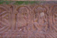 Bredwardine, St Andrew's Church, Carved figures, north doorway