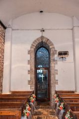 The very narrow tower arch