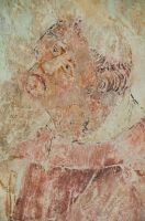 Brent Eleigh, St Mary's Church, Priest figure wall painting