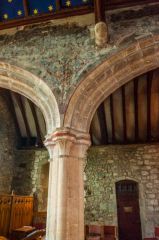 One of the slender medieval pillars