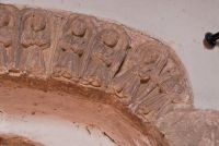 Brinsop, St George's Church, Vestry door carving