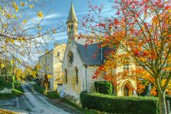 Autumn colours on the village green