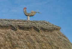 Thatched cottage roof decoration