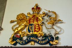Early 19th century gilded royal coat of arms