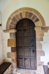 The restored 12th century doorway
