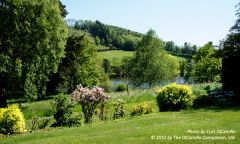 Bryngwyn Hall, Looking over the gardens