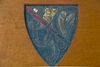 Buckland, St Mary, Stained glass shield