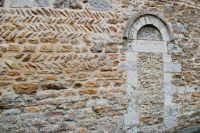 Saxon heringbone stonework