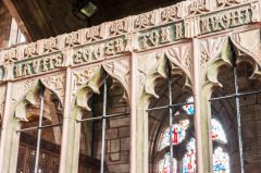 Carving detail, Ridley Chapel screen