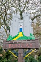 Bungay, Bungay town sign, featuring the castle