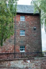 The south face of the mill building