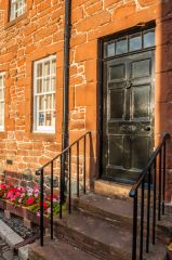The front entrance of Burns House
