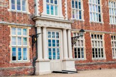 The main house entrance