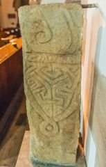 The Saxon cross in the chancel