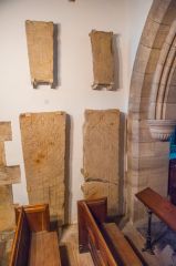 Medieval cross slabs, north transept