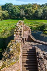 Looking down from atop the Nithsdale Lodging