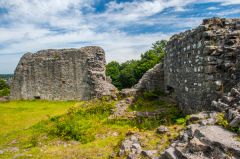Inside the castle walls
