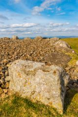 Kerb stones around the cairn