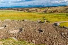 Looking down from atop the cairn