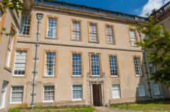 The west side of the house