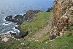Monastic enclosure at Rubha Sgorr nam Ban naomha (c) Lisa Jarvis