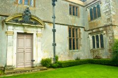 The garden entrance door