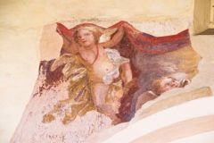 1710 cherub wall painting