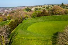 The Bowling Green from the keep