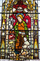 14th century stained glass window