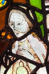 14th century stained glass detail