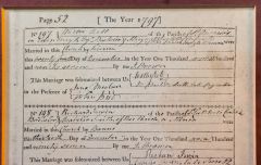 Sir Walter Scott marriage registry record