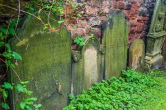 18th century gravestones in the churchyard