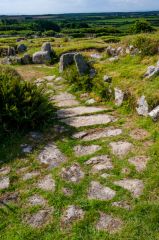 Entrance to one of the huts