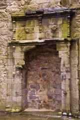 A carved Renaissance fireplace