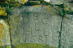 Carnasserie Castle, 1681 inscription